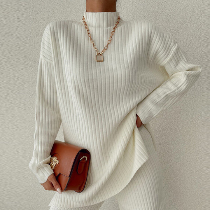 Damen grob strukturierter Oversized Pullover Drune