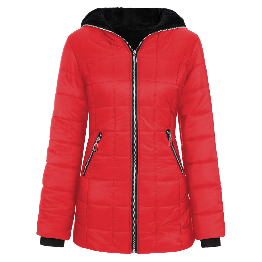 Damen Sportliche Funktionsjacke mit Kapuze und isolierendem Futter Drune