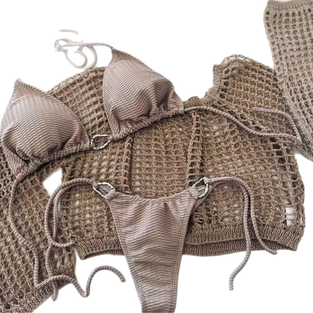 Damen luxuriöses Häkel-Bikini-Set Drune