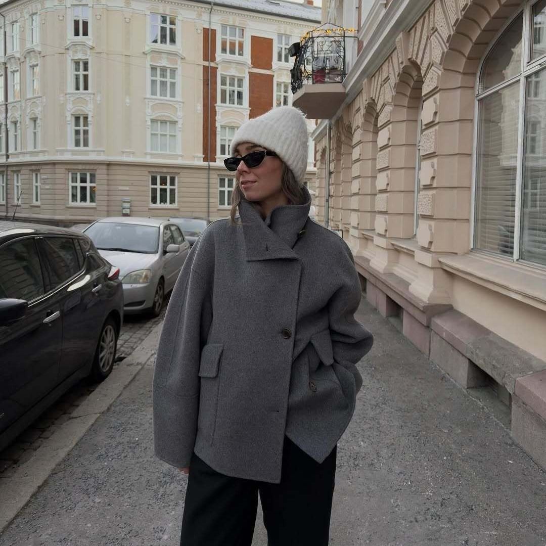 Damen Oversized Wolljacke Drune