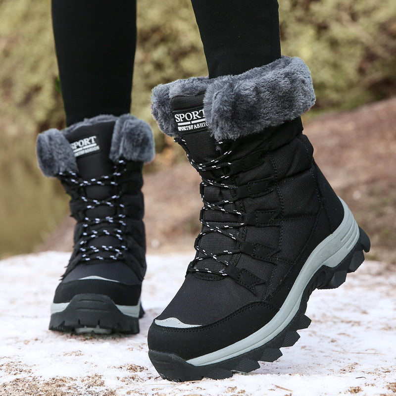 Damen Isolierte Winterstiefel mit rutschfester Sohlenkonstruktion und kuscheligem Innenfutter Drune