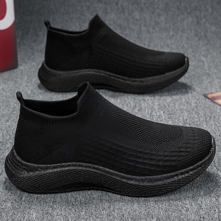 Herren nan nahtloser Strick-Schlupfschuh mit ergonomischer Zwischensohle und Fersenlasche Drune