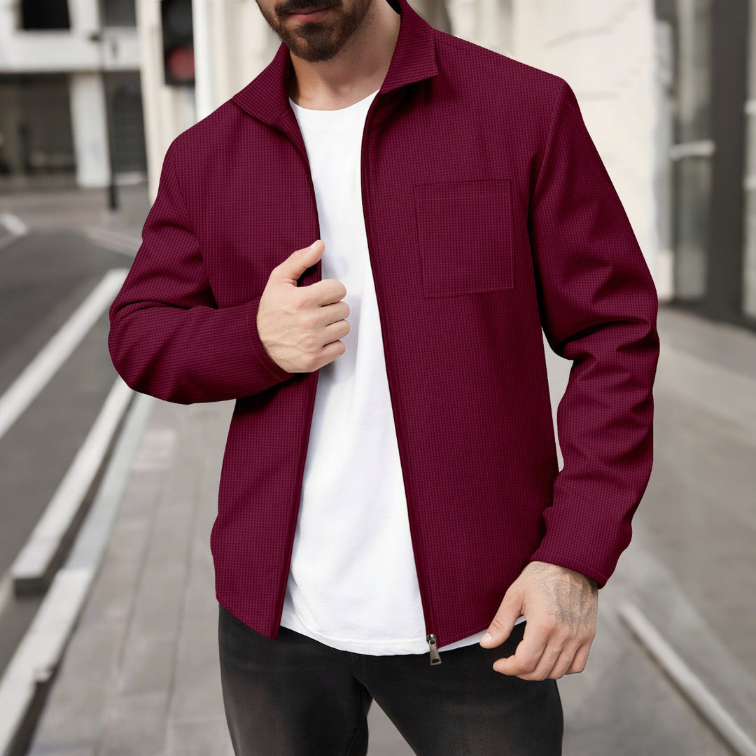 Herren modische Jacke mit strukturiertem Design Drune