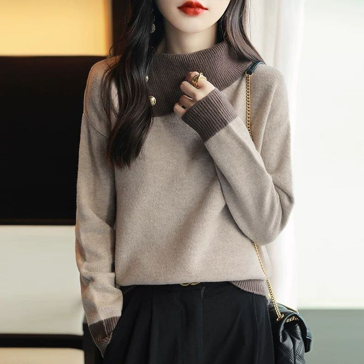 Damen Kuscheliger Rollkragenpullover Drune