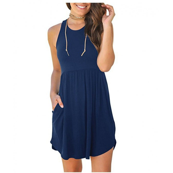 Damen Freizeitkleid mit lässigem Schnitt und praktischen Taschen Drune