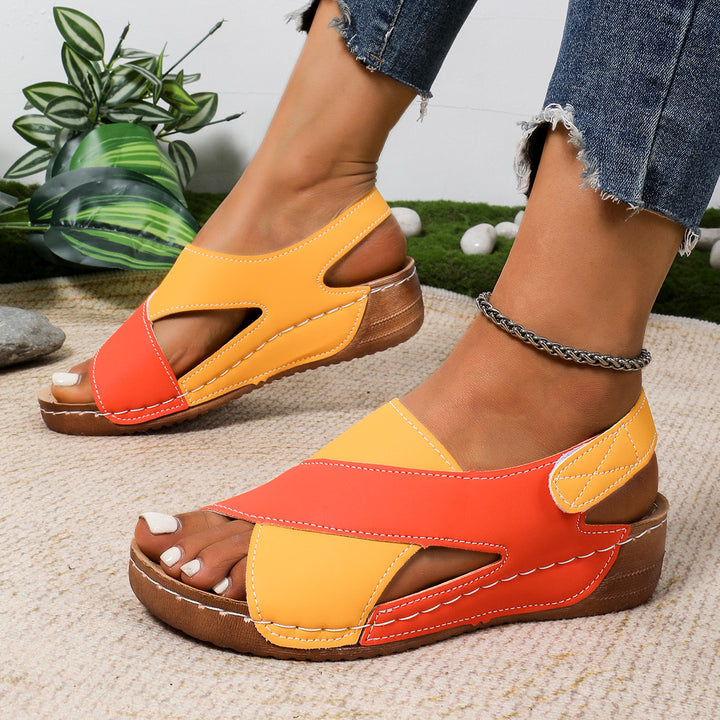 Damen Slingback Slide Sandalen mit stilvollem Ausschnitt-Design Drune