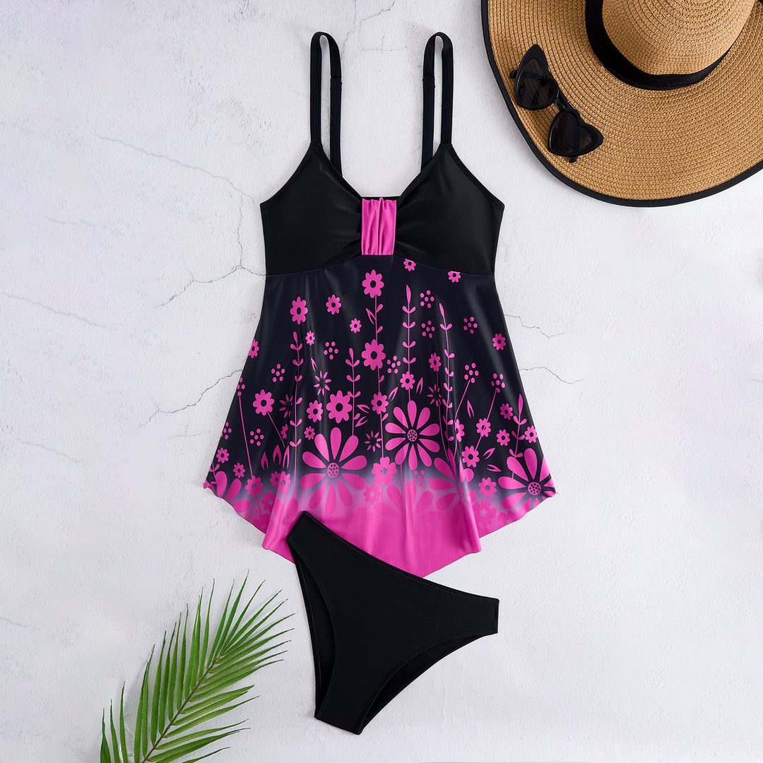 Damen Tankini-Set mit floralem Design und schmeichelndem Schnitt Drune