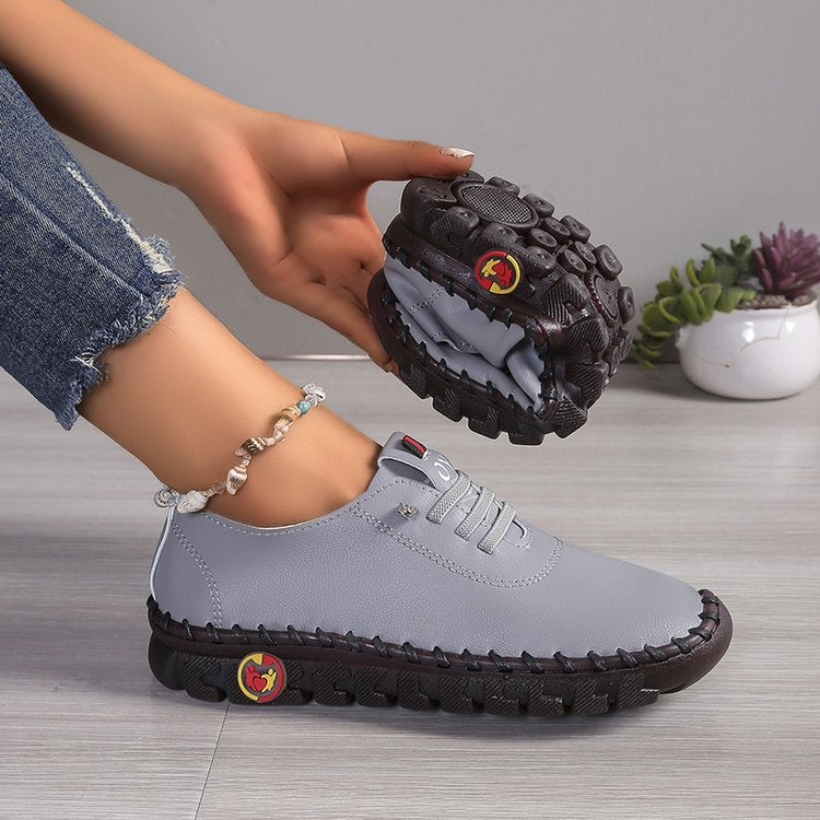 Damen  leichte Alltags-Slipper-Sneaker mit verdeckter Schnürung, elastischem Einstieg und griffiger Trailsohle Drune