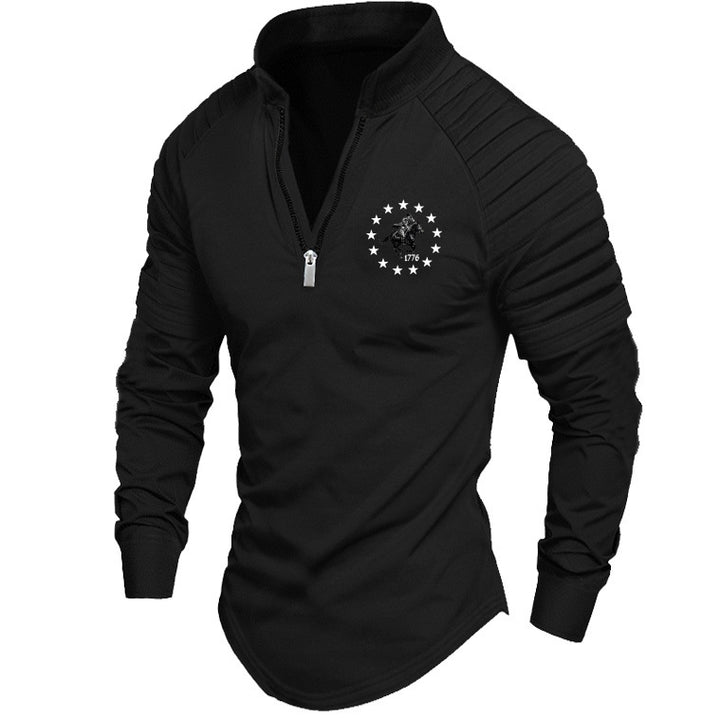 Herren Sportlicher Pullover mit elegantem Reißverschluss und praktischen Details Drune