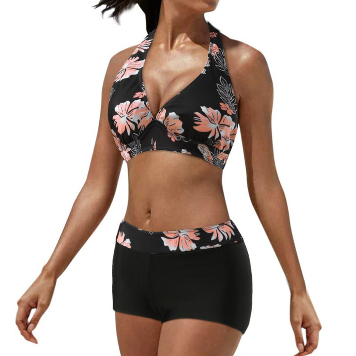 Damen Sportlicher Bikini mit hoch geschnittenem Unterteil Drune