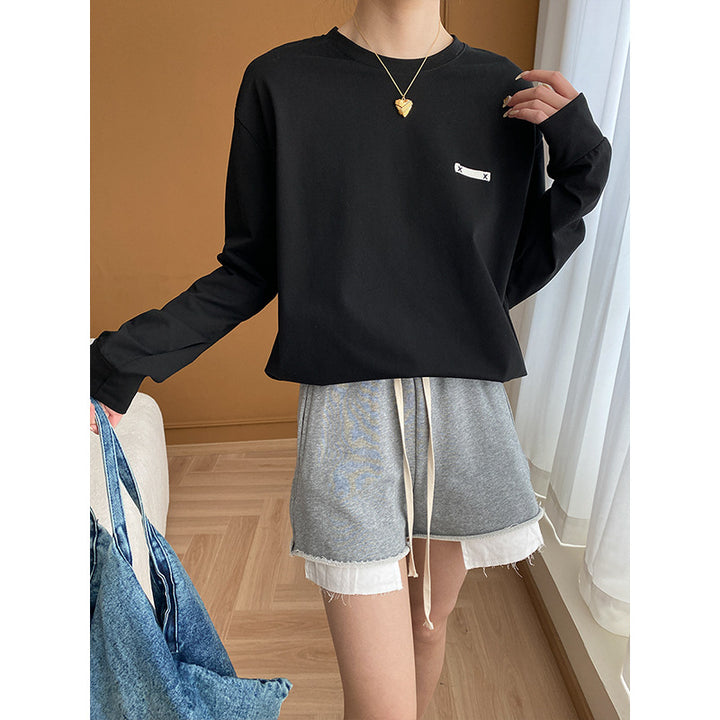 Damen Sportliches Langarmshirt mit modernem Schnitt Drune