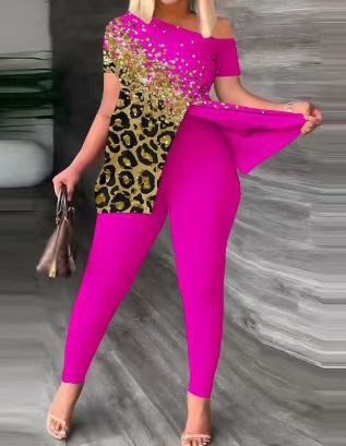 Damen Figurbetonter Jumpsuit mit Off-Shoulder Design und Glamourösen Akzenten Drune