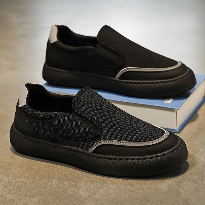 Damen Slip-On Sneakers mit atmungsaktiver Mesh-Oberfläche und rutschfester Sohle Drune