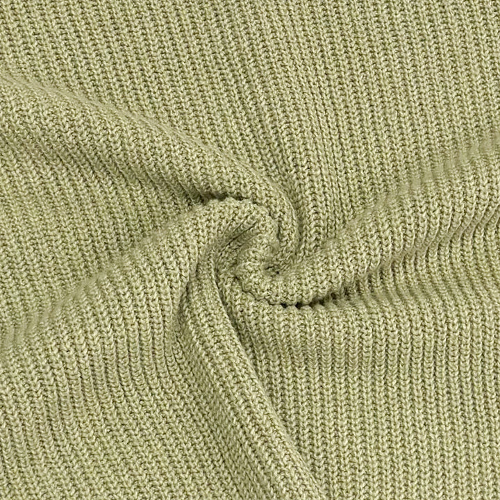 Damen Grober Strickpullover mit Stehkragen und überschnittenen Schultern Drune