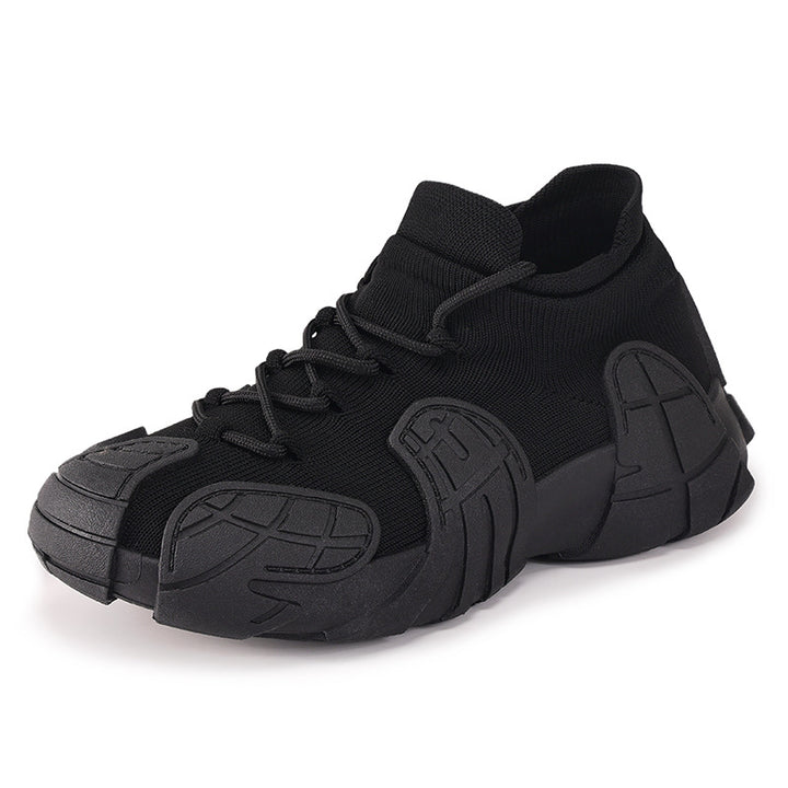 Herren nan robuster taktischer Sneaker mit nahtlosem Strickschaft, stoßdämpfender EVA-Zwischensohle und profiliertem Schutzoverlay Drune