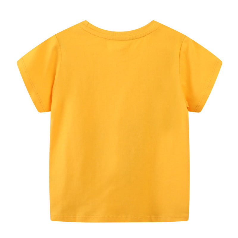 Mädchen T-Shirt mit buntem Einhorn- und Regenbogenmotiv Drune