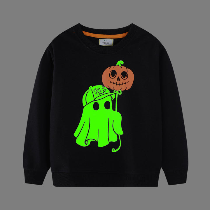 Jungen Kuschelsweatshirt mit gruseligem Halloween-Motiv Drune