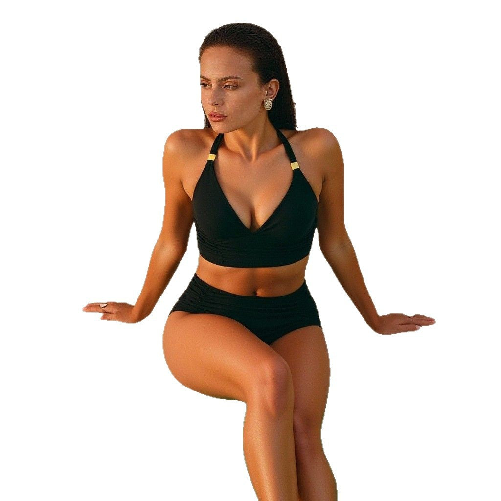 Damen Zweiteiliger Bikini mit eleganten Verzierungen Drune