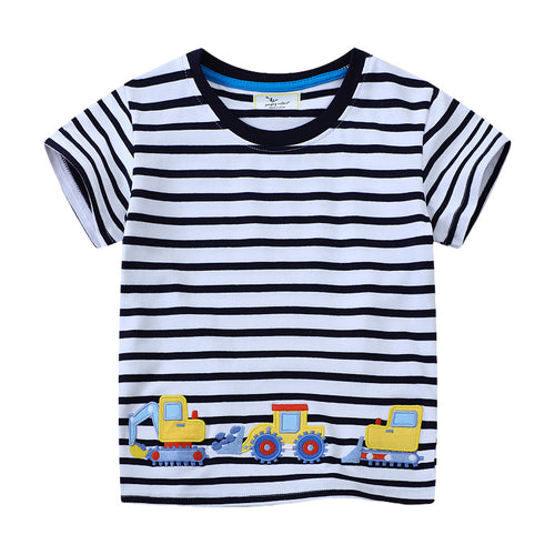 Jungen T-Shirt mit bezauberndem Baustellenfahrzeug-Design Drune