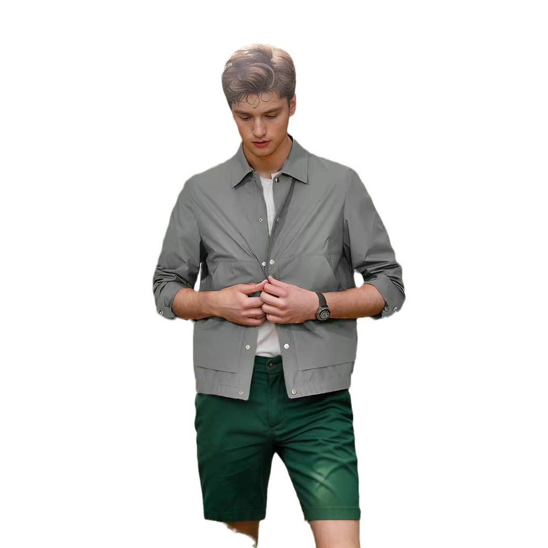 Herren lässige Freizeitjacke mit atmungsaktivem Material Drune