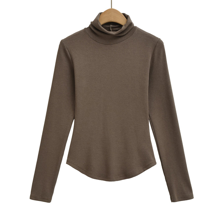 Damen Langarmshirt mit hohem Kragen Drune
