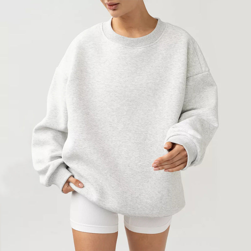 Damen oversized Sweatshirt mit lässigem Schnitt und breiten Ärmeln Drune