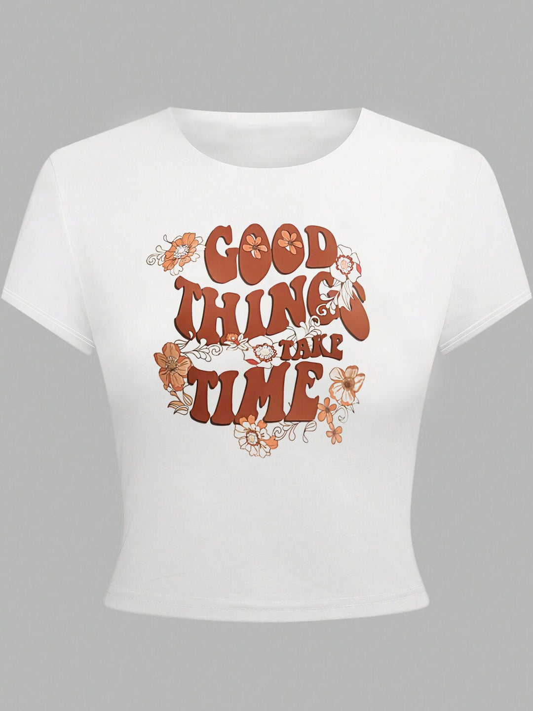 Damen Crop-Top mit auffälligem Schriftzug Drune