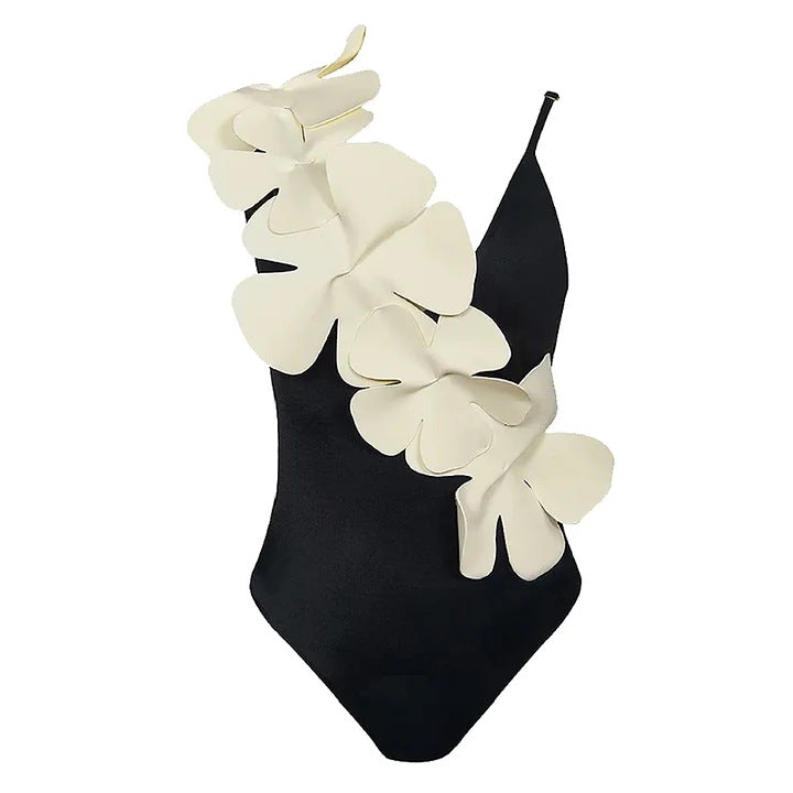 Damen eleganter Badeanzug mit floralem Design Drune