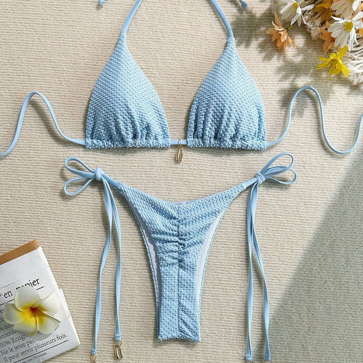 Damen Bikini mit strukturierter Oberfläche Drune