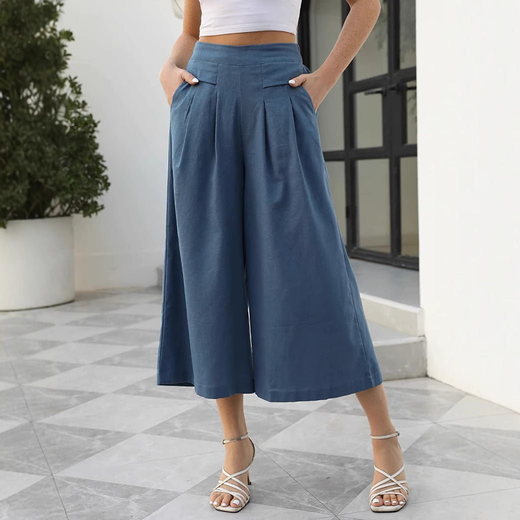 Damen Weite Culotte mit elegantem Schnitt Drune