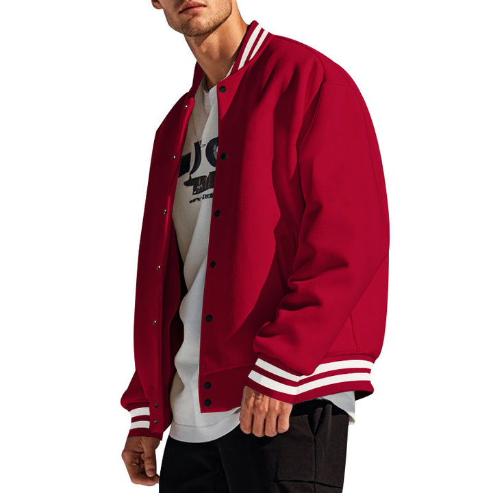 Herren Collegejacke mit elastischen Bündchen und hochwertiger Verarbeitung Drune
