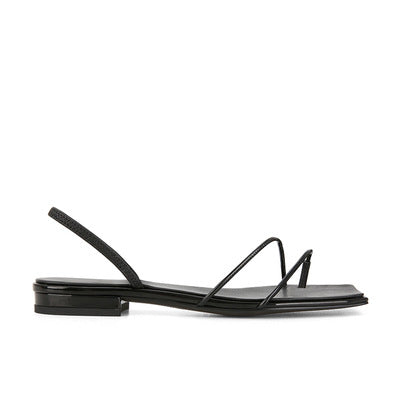 Damen klassische Zehentrenner-Sandalen mit elegantem Riemchen-Design und komfortablem Fußbett Drune