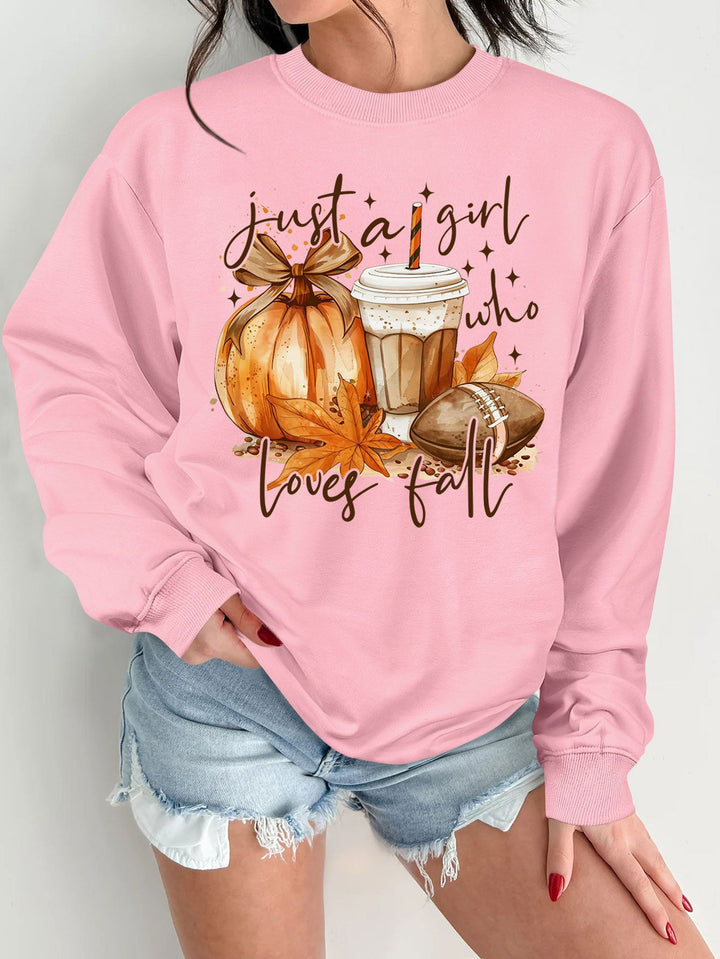Damen Sweatshirt mit herbstlichem Motiv und inspirierendem Druck Drune