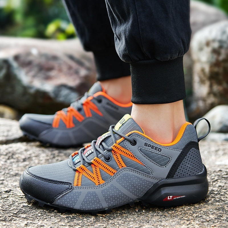 Herren nan robuster Trailrunning- und Outdoor-Sneaker mit griffiger Multiterrain-Profilsohle, verstärkter Zehenkappe und Bungee-Schnürung Drune