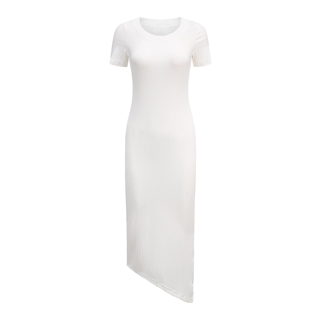 Damen Elegantes Maxikleid im Rippenstrickdesign Drune