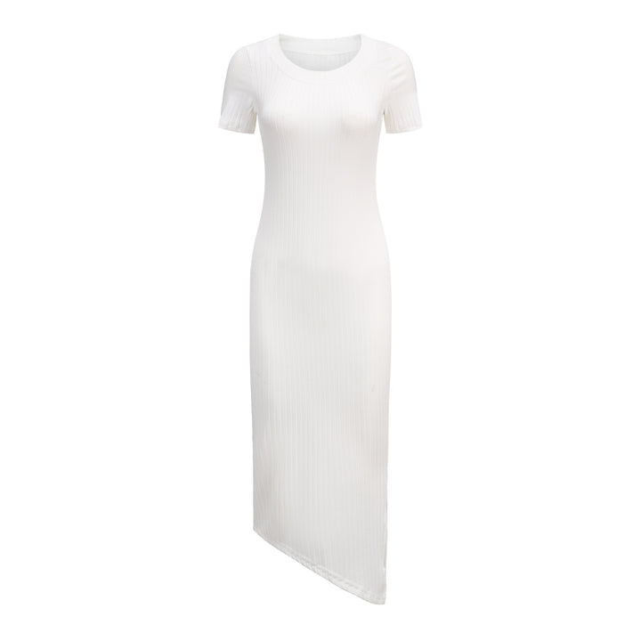 Damen Elegantes Maxikleid im Rippenstrickdesign Drune