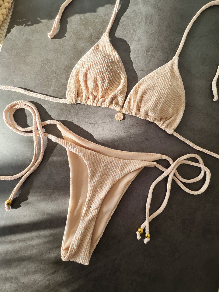 Damen Triangel-Bikini mit elastischen Banddetails Drune