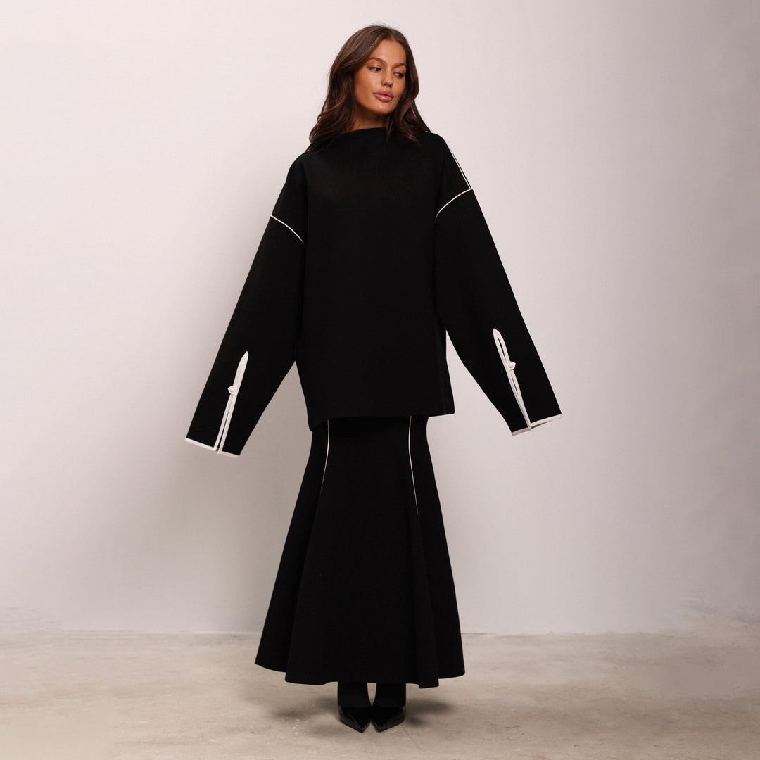 Damen Modisches Oversized Zwei-in-eins Kleidungsset Drune