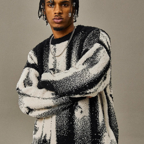 Drune | Grafische Strickjacke Weich und Modern Bequem und Schick