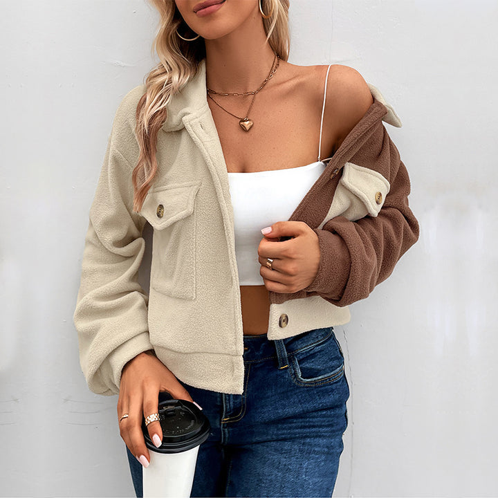 Damen Fleecejacke mit Taschen und modischem Schnitt Drune