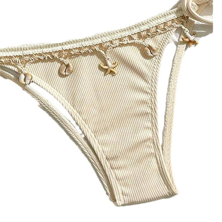Damen Triangel-Bikini mit verspielten Details Drune