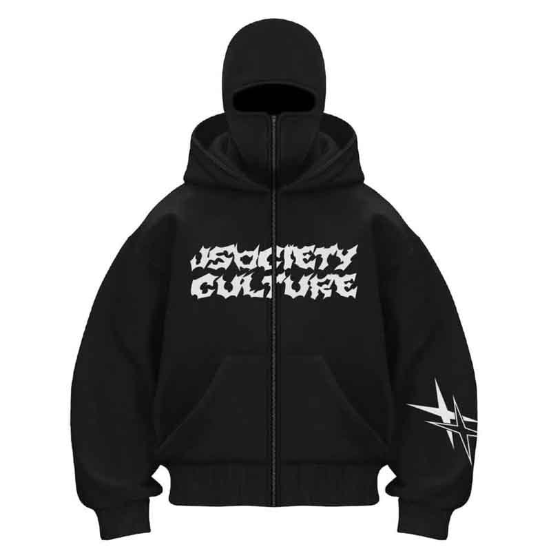 Damen Kapuzenjacke mit hohem Kragen und stylischem Reißverschluss Drune