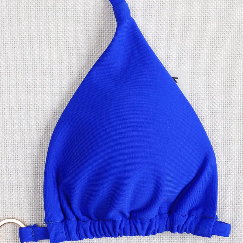 Damen Triangel-Bikini mit raffinierten Rüschen und goldenen Akzenten Drune