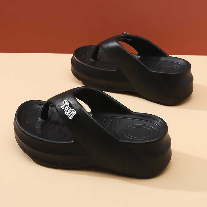 Femme Leichte Flip-Flop Sandalen mit Gepolstertem Fußgewölbe Drune