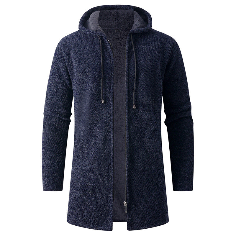 Herren lässige Kapuzenjacke mit weichem Innenfutter Drune