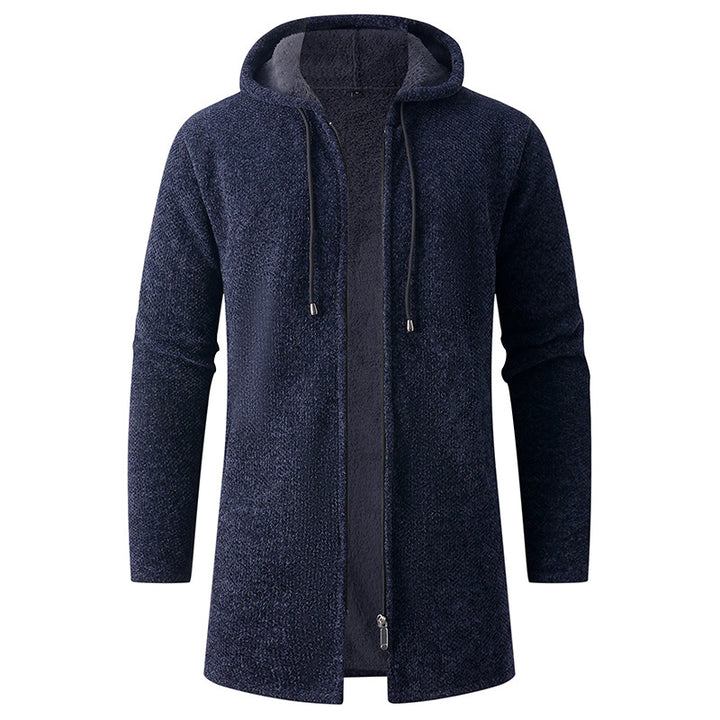 Herren lässige Kapuzenjacke mit weichem Innenfutter Drune