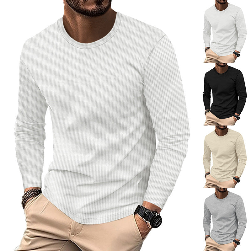 Herren nan strukturiertes Waffel-Langarmshirt aus Thermo-Jersey Drune