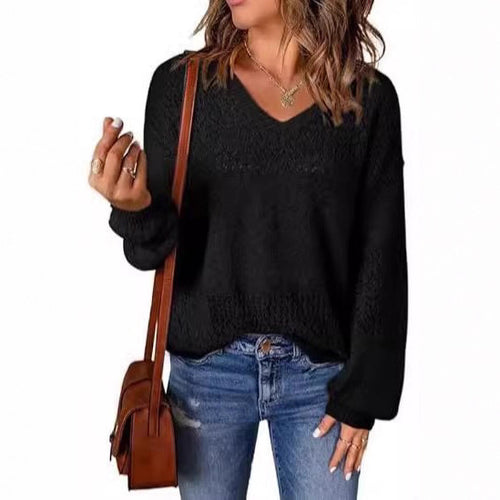 Damen luftiger Strickpullover Drune