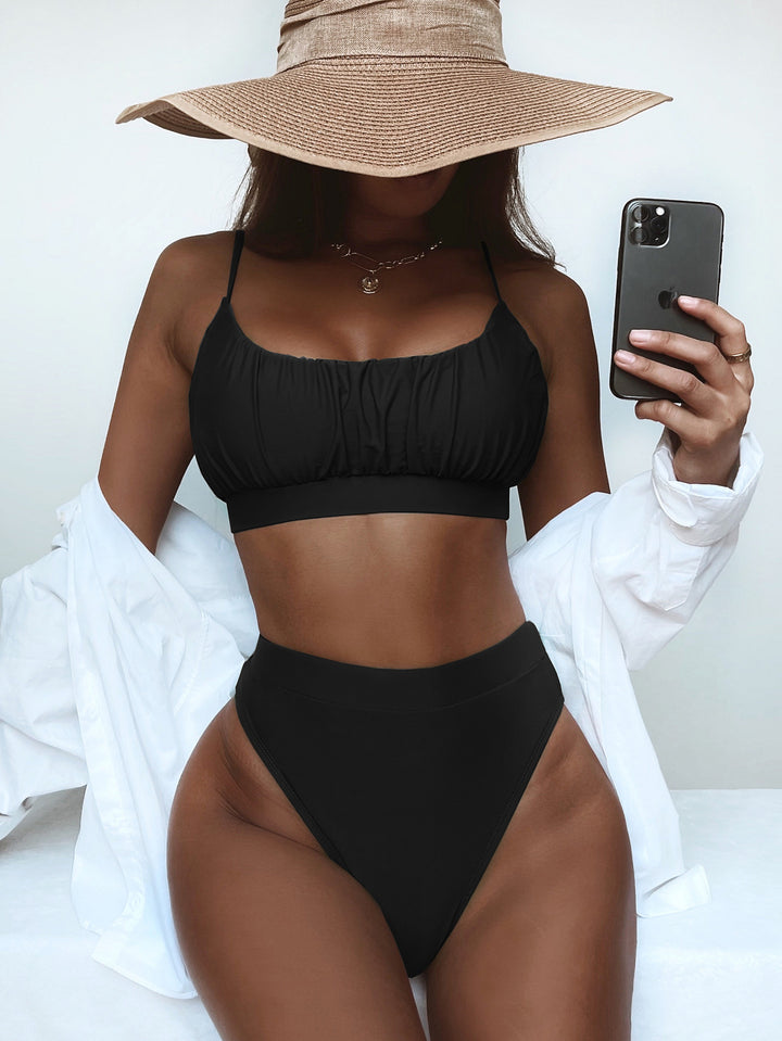Damen Hochgeschnittener Bikini Drune