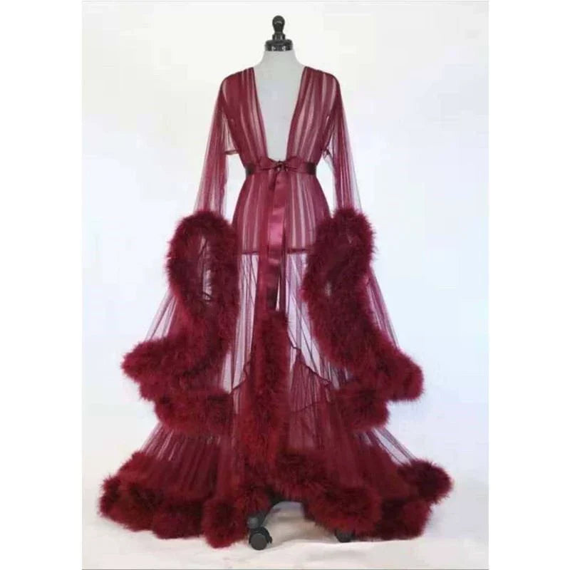 Drune | Sexy Langer Rock mit Ausgestellten Ärmeln